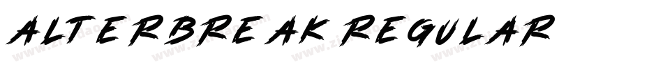 ALTERBREAK Regular字体转换
